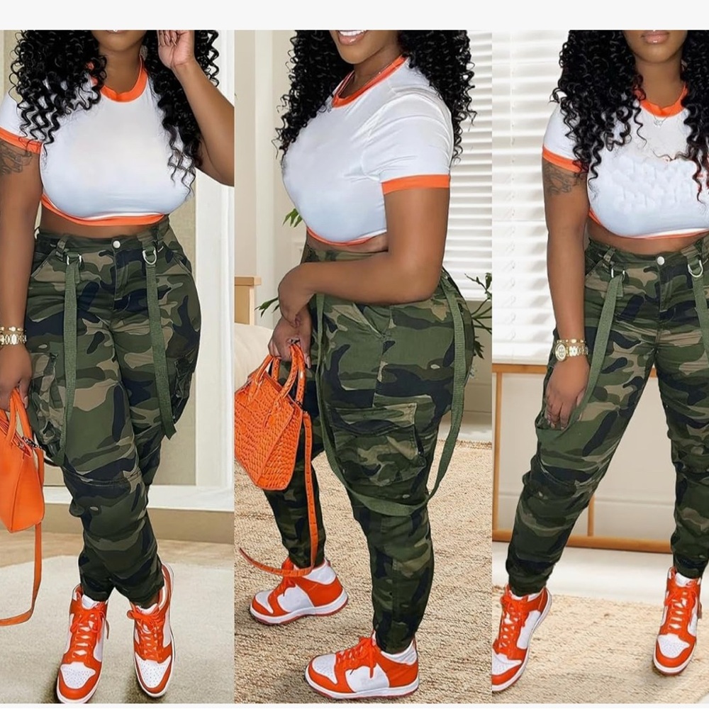 Camouflage Cargo Pants for Women